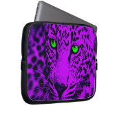 Corey Tiger 80er Leopard (Lila) Laptopschutzhülle (Vorne Rechts)