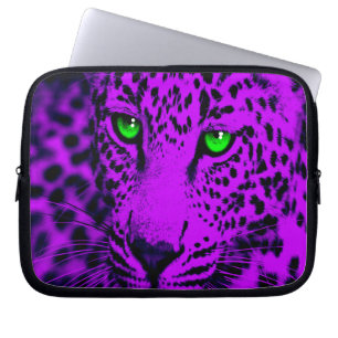 Corey Tiger 80er Leopard (Lila) Laptopschutzhülle