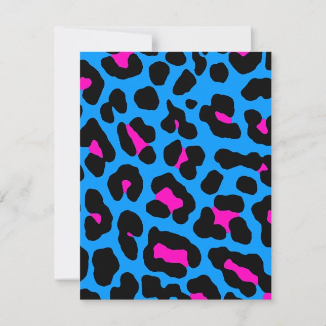 Corey Tiger 80er Leopard Spots (blau) (Vorderseite)