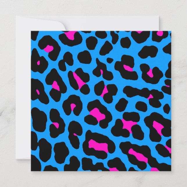 Corey Tiger 80er Leopard Spots (blau) (Vorderseite)