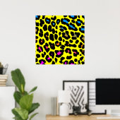 Corey Tiger 80er Leopard Spots (Gelb) Poster (Heimbüro)