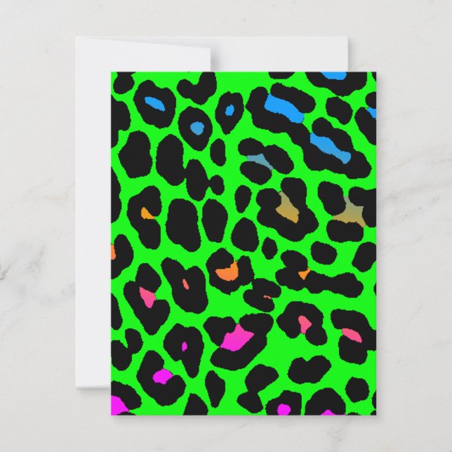 Corey Tiger 80er Leopard Spots (grün) (Vorderseite)