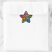 Corey Tiger 80er Leopard Spots (Multicolor) Stern-Aufkleber (Tasche)