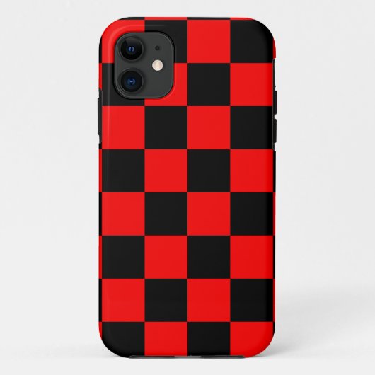 Corey Tiger 80er Neon Checkerboard (rot) Case-Mate iPhone Hülle (Rückseite)