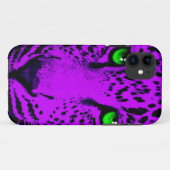 Corey Tiger 80er Neon Leopard Face Case-Mate iPhone Hülle (Rückseite (Horizontal))