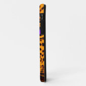 Corey Tiger 80er Neon Leopard Face (grün) Case-Mate iPhone Hülle (Hinten/Links)