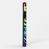 Corey Tiger 80er Neon Leopard Face (Regenbogen) Case-Mate iPhone Hülle (Hinten/Rechts)