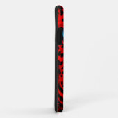 Corey Tiger 80er Neon Leopard Gesicht (rot) Case-Mate iPhone Hülle (Hinten/Rechts)