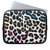 Corey Tiger 80er Neon Leopard Print Laptopschutzhülle (Vorderseite)