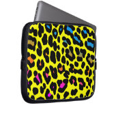 Corey Tiger 80er Neon Leopard Print Laptopschutzhülle (Vorne Rechts)