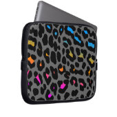 Corey Tiger 80er Neon Leopard Print Laptopschutzhülle (Vorne Rechts)
