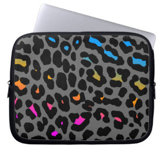 Corey Tiger 80er Neon Leopard Print Laptopschutzhülle