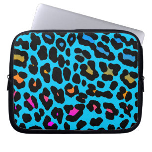 Corey Tiger 80er Neon Leopardenprint Laptopschutzhülle