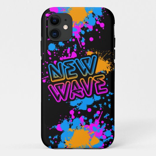 Corey Tiger 80er Neon New Wave Paint Spaltter Case-Mate iPhone Hülle (Rückseite)