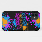 Corey Tiger 80er Neon New Wave Paint Spaltter Case-Mate iPhone Hülle (Rückseite (Horizontal))