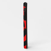 Corey Tiger 80er Neon Op Art (rot) Case-Mate iPhone Hülle (Hinten/Links)