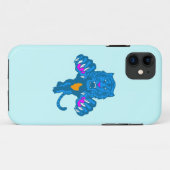 Corey Tiger 80er Neon Pouncing Tiger (blau) Case-Mate iPhone Hülle (Rückseite (Horizontal))