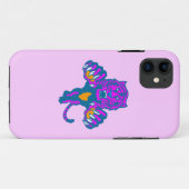 Corey Tiger 80er Neon Pouncing Tiger (Rosa) Case-Mate iPhone Hülle (Rückseite (Horizontal))