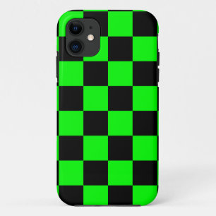 Corey Tiger 80er Neon Schachbrett (Grün) Case-Mate iPhone Hülle