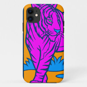 Corey Tiger 80er Neon Tiger (Pink) Case-Mate iPhone Hülle
