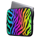 Corey Tiger 80er Neon Tiger Print Laptopschutzhülle (Vorderseite Links)