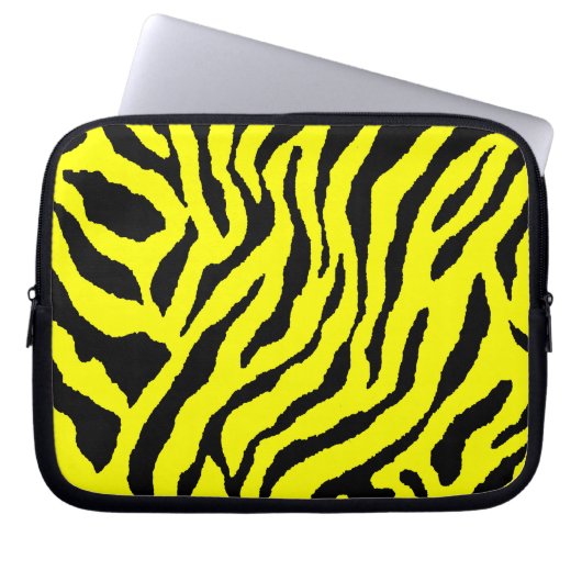 Corey Tiger 80er Neon Tiger Print Laptopschutzhülle (Vorderseite)