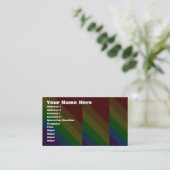 Corey Tiger 80er Rainbow Angles Visitenkarte (Stehend Vorderseite)