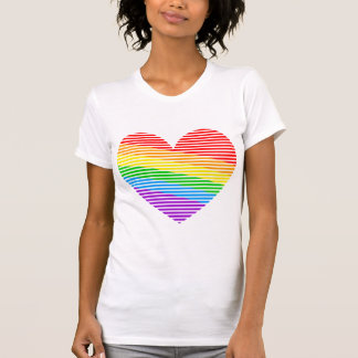 Corey Tiger 80er Rainbow Strip Herzklappen oben T-Shirt