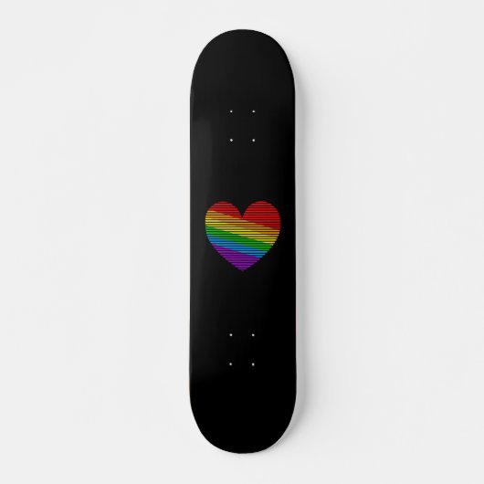 Corey Tiger 80er Rainbow Strip Skateboard (Vorne)