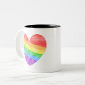 Corey Tiger 80er Rainbow Strip Tasse (Vorderseite Links)