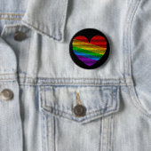Corey Tiger 80er Rainbow Stripe Herz Button (Beispiel)