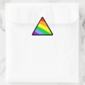 Corey Tiger 80er Rainbow Triangle Dreieckiger Aufkleber (Tasche)