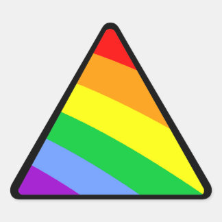 Corey Tiger 80er Rainbow Triangle Dreieckiger Aufkleber