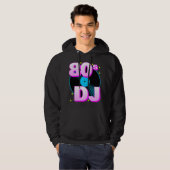 Corey Tiger 80er Retro "80er DJ" Hoodie (Vorne ganz)