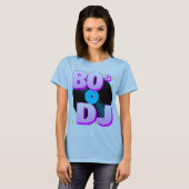 Corey Tiger 80er Retro 80er DJ T - Shirt (Vorne ganz)