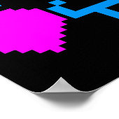 Corey Tiger 80er Retro 8-Bit Mushroom-Liebe Poster (Ecke)