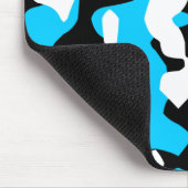 Corey Tiger 80er Retro Blue Camouflage (Camouflage Mousepad (Ecke)