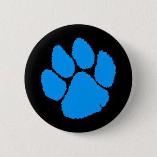 COREY TIGER '80er RETRO BLUE TIGER CLAW Button
