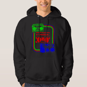 Corey Tiger 80er Retro Boombox Radio Hoodie