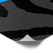 Corey Tiger 80er Retro Boombox Radio Poster (Ecke)