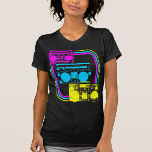 Corey Tiger 80er Retro Boombox Radio T-Shirt