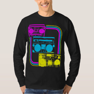 Corey Tiger 80er Retro Boombox Radio T-Shirt