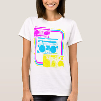 Corey Tiger 80er Retro Boombox Radio T-Shirt