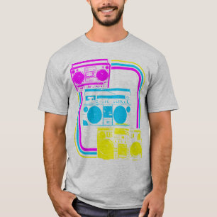 Corey Tiger 80er Retro Boombox Radio T-Shirt
