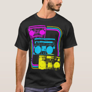 Corey Tiger 80er Retro Boombox Radio T-Shirt