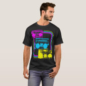 Corey Tiger 80er Retro Boombox Radio T-Shirt (Vorne ganz)