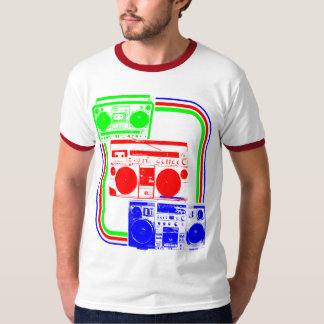 Corey Tiger 80er Retro Boombox Radio T-Shirt