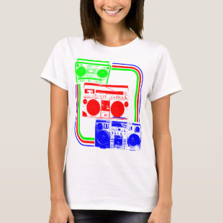 Corey Tiger 80er Retro Boombox Radio T-Shirt