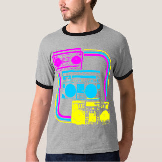 Corey Tiger 80er Retro Boombox Radio T-Shirt