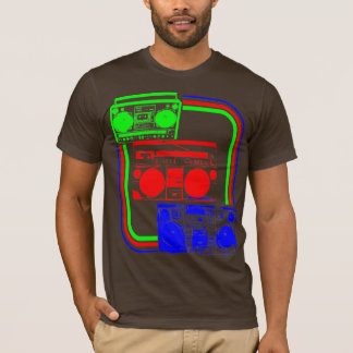 Corey Tiger 80er Retro Boombox Radio T-Shirt
